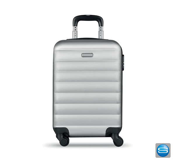 koffer-grau-mit-logo Trolley als Werbegeschnek mit Ihr Wunschmotiv bedrucken