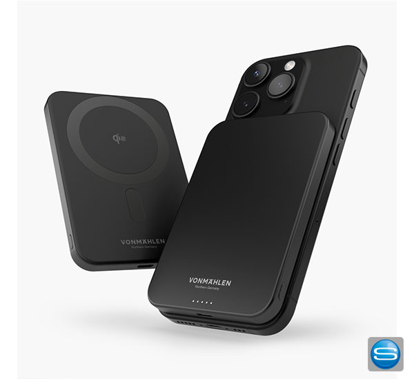 Magnetische Powerbank Evergreen MAG von Vonmählen mit Ihrem Logo