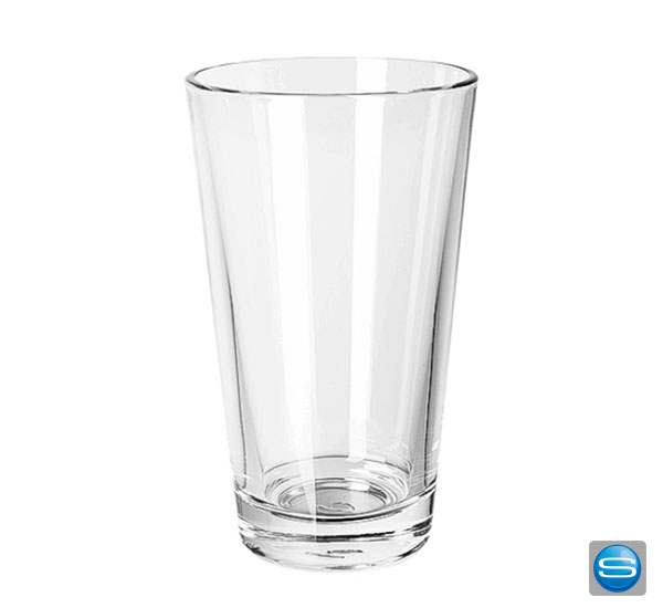 Einfaches Glas mit Ihrem Werbeslogan bedruckt