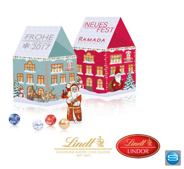 weihnachtshaus-bedrucken57726a6d7f0a7 Weihnachtshaus mit Lindt Schokolade als Präsent