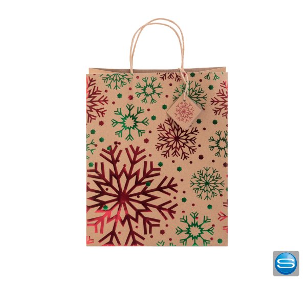 Geschenktasche mit Weihnachtsmotiven Geschenktasche mit Weihnachtsmotiven