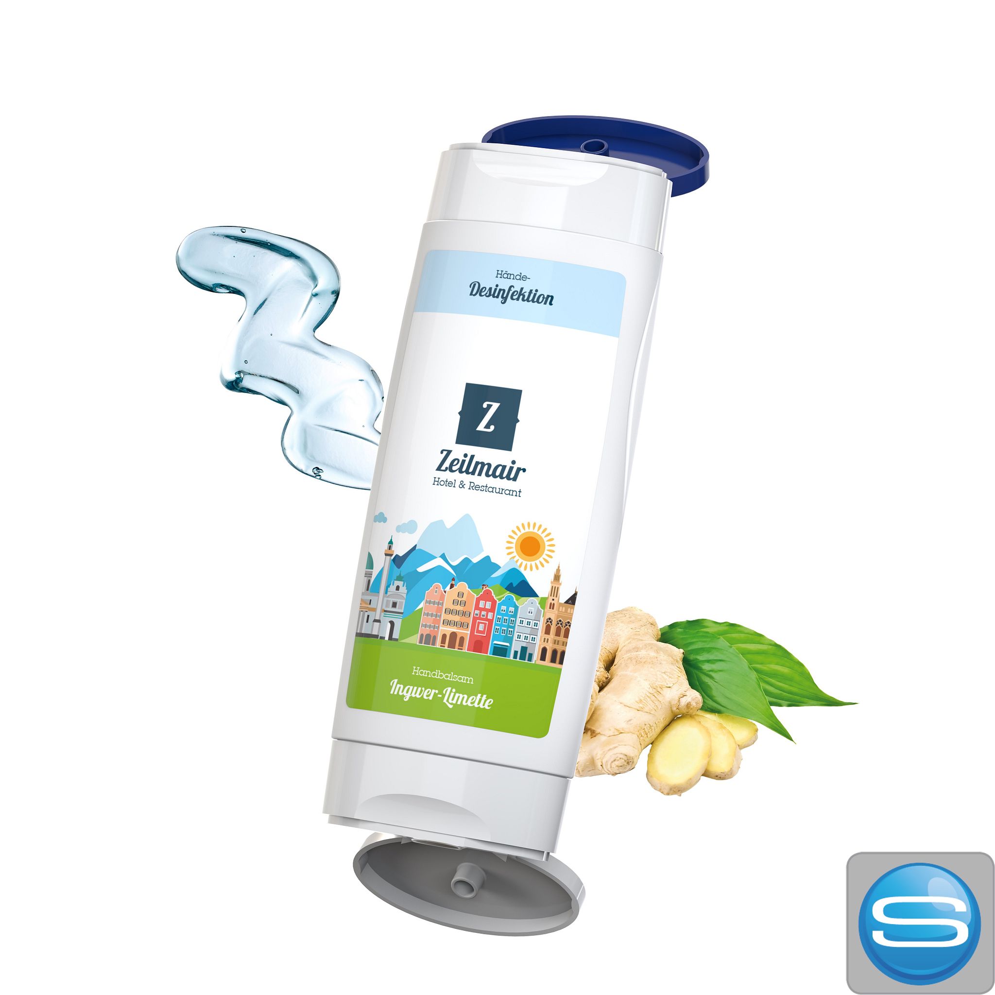 DuoPack Handbalsam & Desinfektionsgel mit eigenem Logo