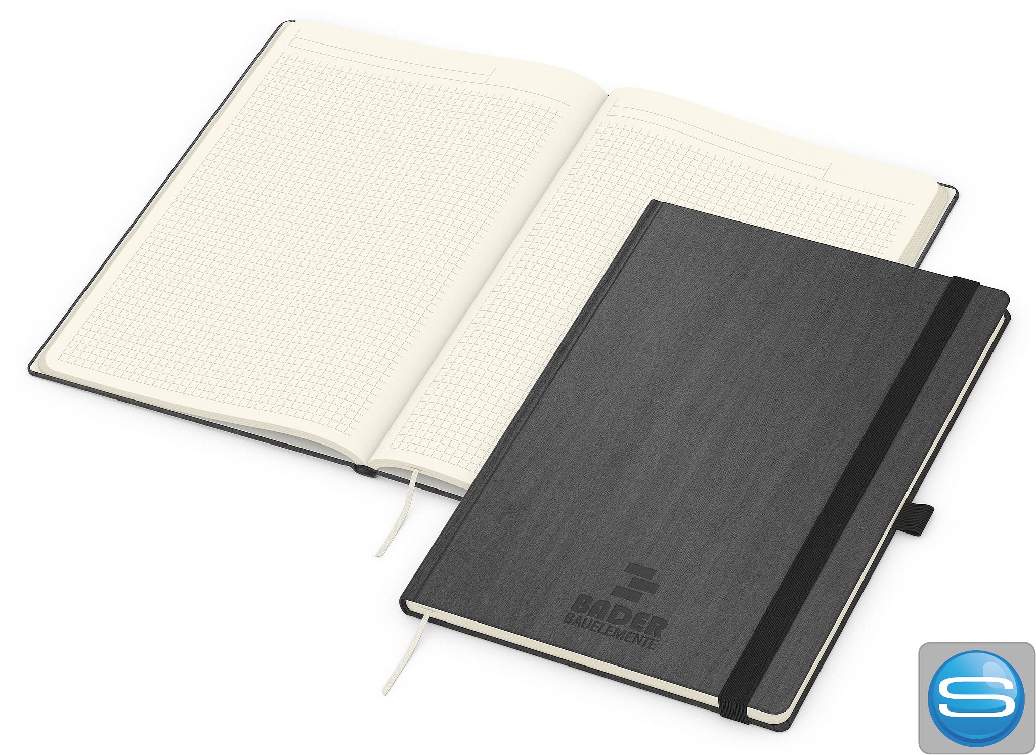 Notizbuch Kunstleder Hardcover mit individueller Prägung