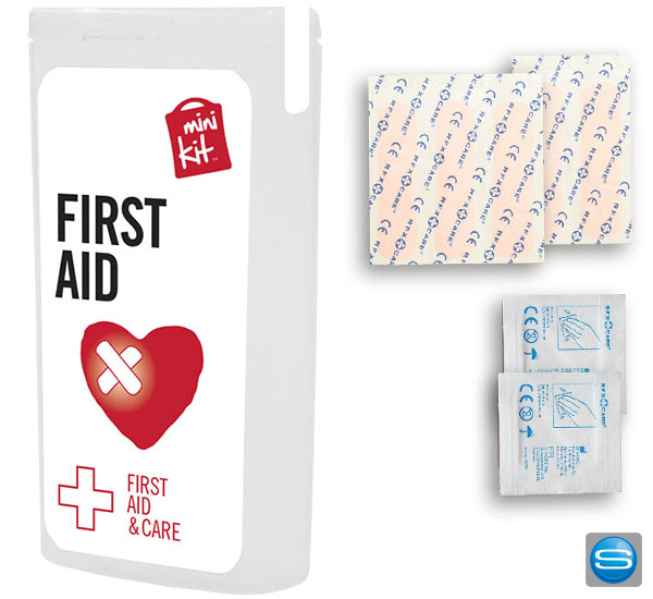 minikit-pflaster-set-als-werbegeschenk MiniKit Erste Hilfe - Pflasterset mit Logodruck