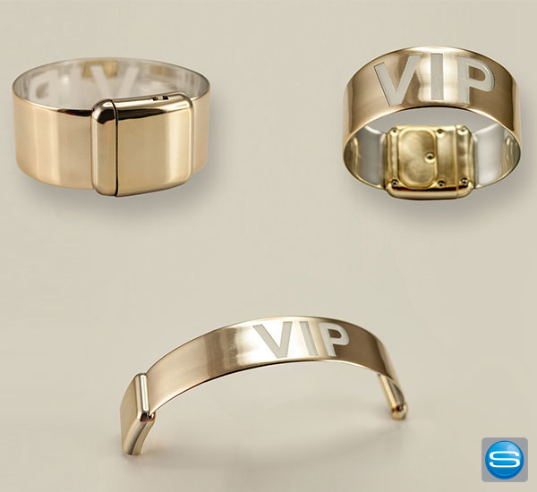 exklusive-einlassbaender Exklusive LED-Leuchtarmbänder mit Logogravur