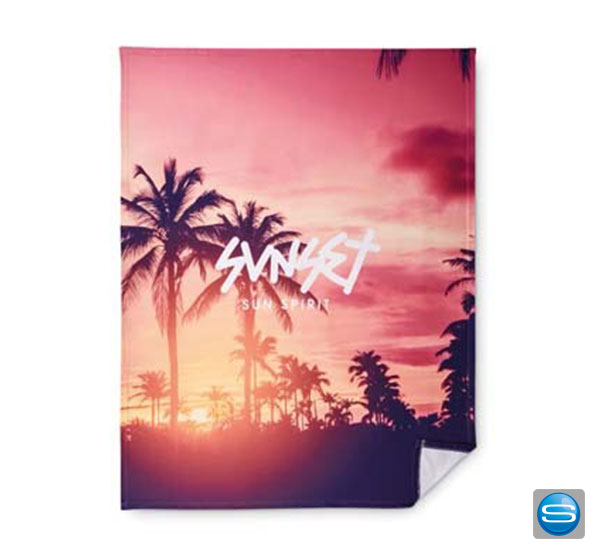 Fleecedecke komplett vollflächig bedruckbar mit Ihrem Wunschmotiv