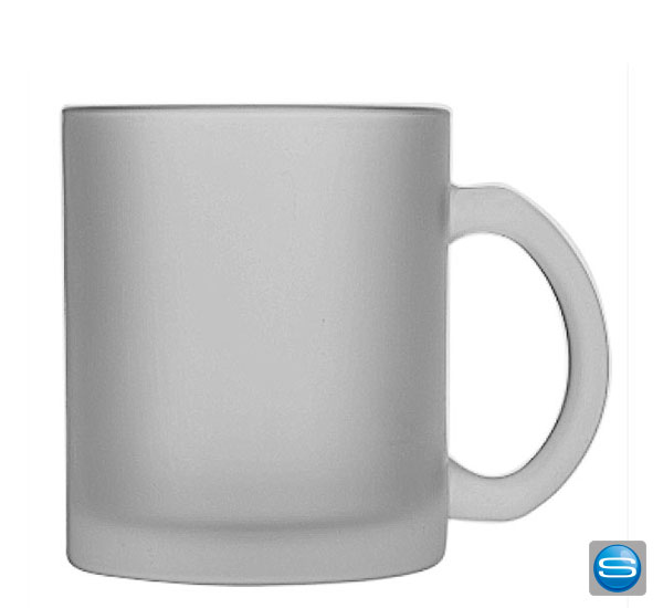 Glas Tasse bedruckt mit Ihrer Werbung
