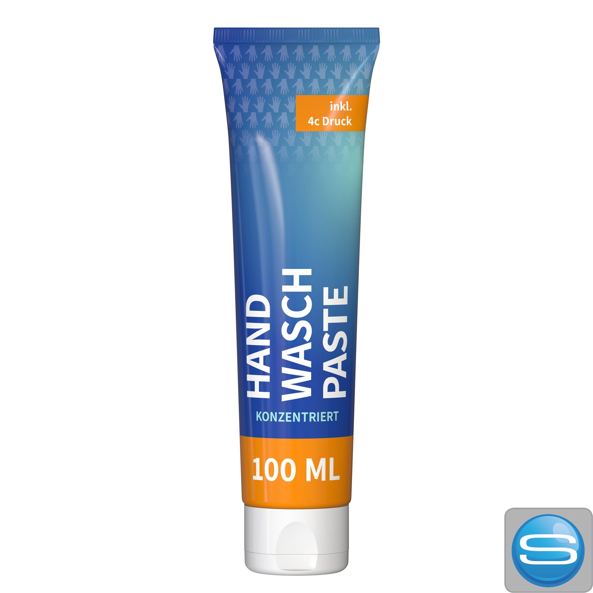 Handwaschpaste Tube mit FullbodyPrint als Werbegeschenk