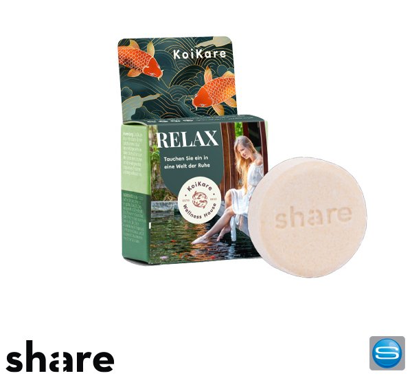 Share Feste Dusche Duschseife als Werbeartikel mit Werbecover