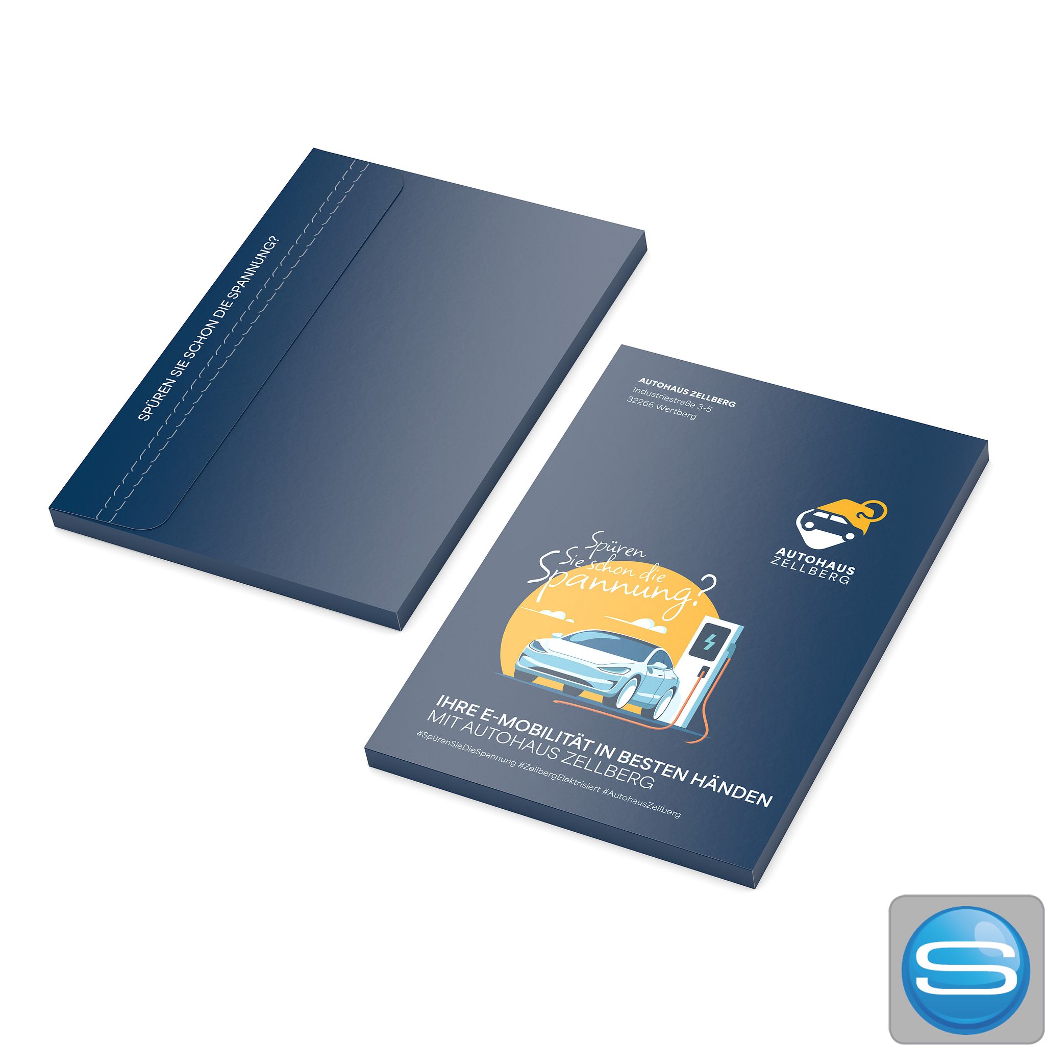 Versandmappe A4 mit Fenster individuell bedruckbar