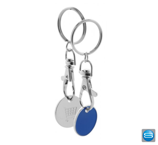 einkaufswagenmuenze-schluesselanhaenger-werbegeschenk Einkaufswagenmünze mit Karabiner als Werbegeschenk