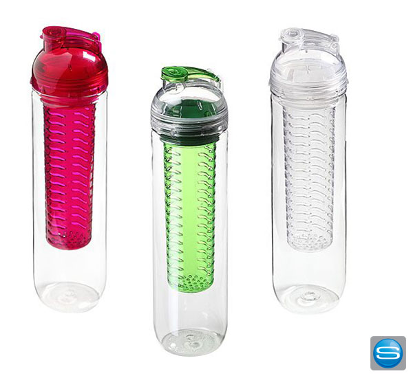 Trinkflasche mit Filter-Einsatz als Werbemittel