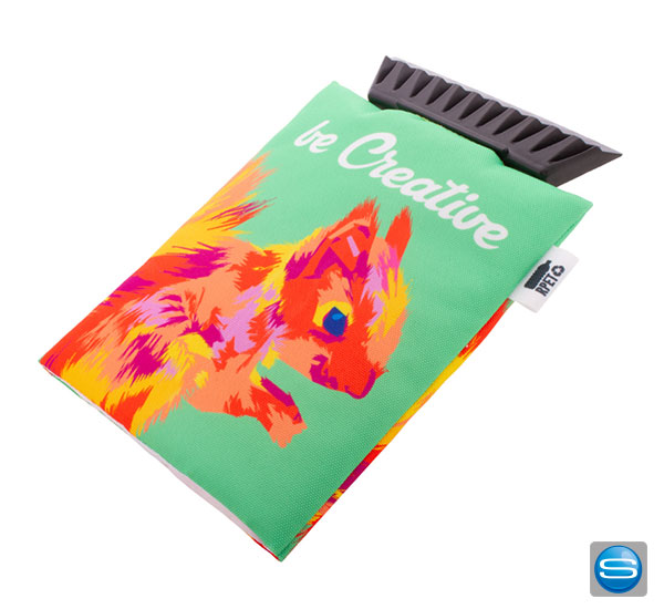 Vollflächig bedruckbarer Eiskratzer als Kundengeschenk Vollflächig bedruckbarer Eiskratzer als Kundengeschenk