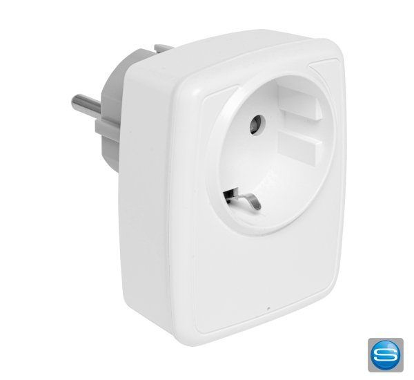 Gravierbare Netzteil Stecker in Weiß als Werbemittel