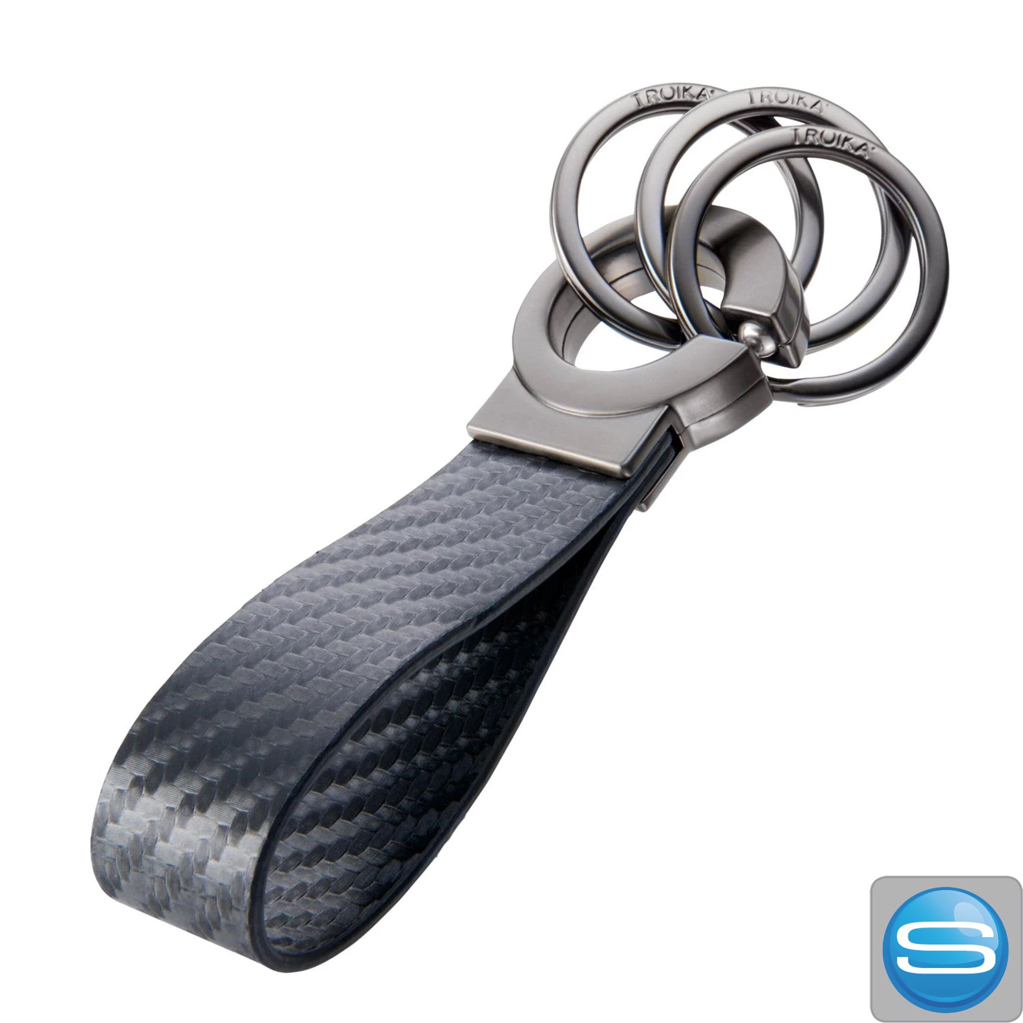 Schlüsselanhänger KEY-CLICK mit Gravur für Werbung