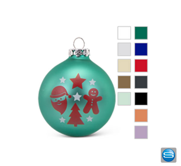 Weihnachtskugel aus Glas mit Ihrem Logo