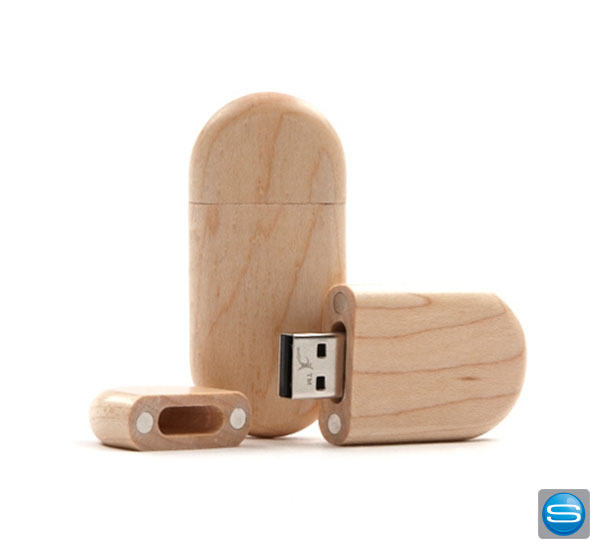 Bedruckbarer USB-Stick aus Holz