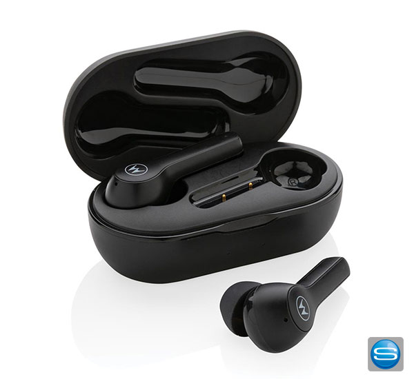 motorola-kopfhoerer-mit-logo-bedrucken Motorola IPX5 TWS MOTO Buds 85 mit Logo bedrucken