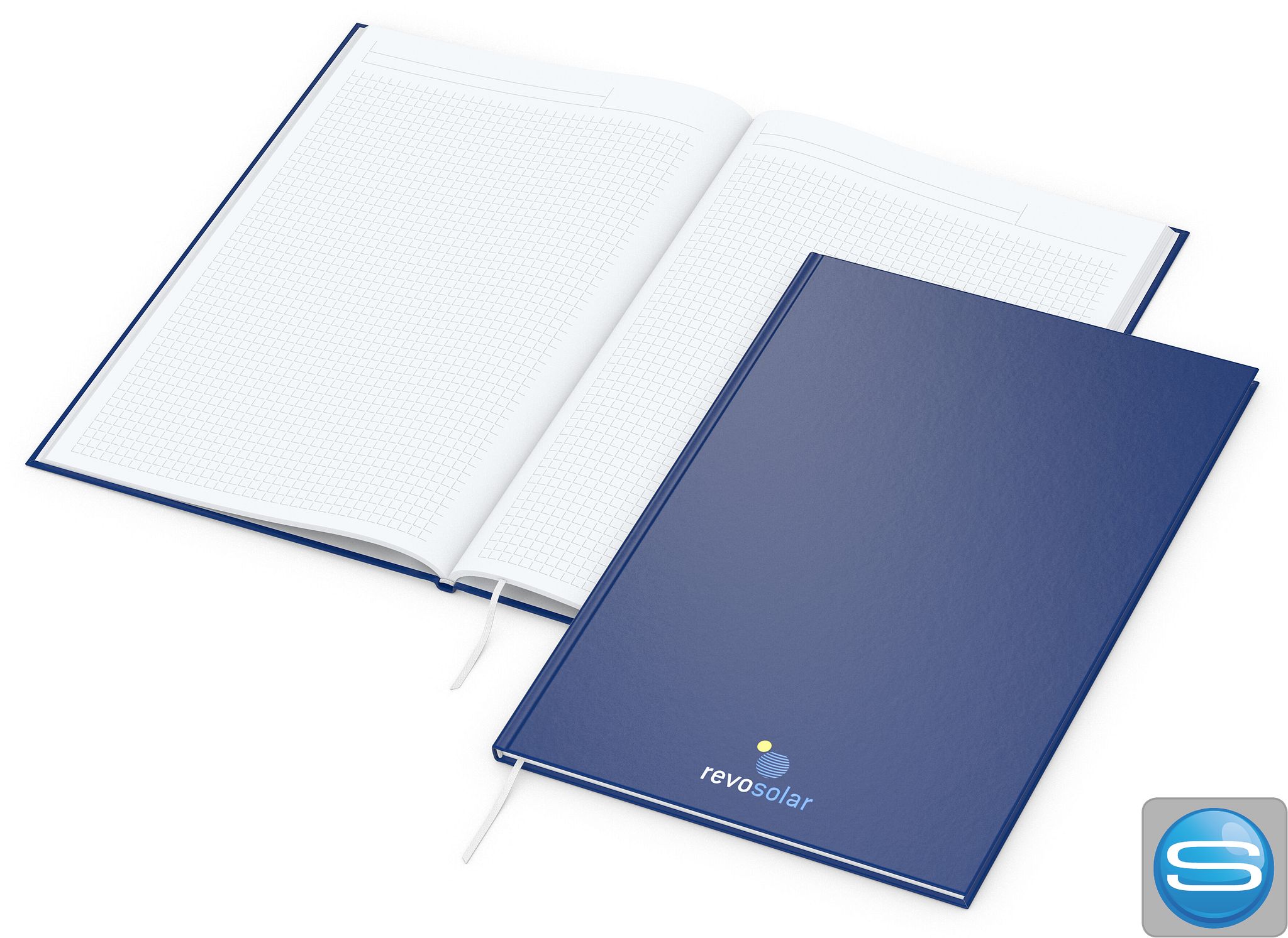 Hardcover-Notizbuch A4 EXPRESS als Werbeartikel mit Logodruck