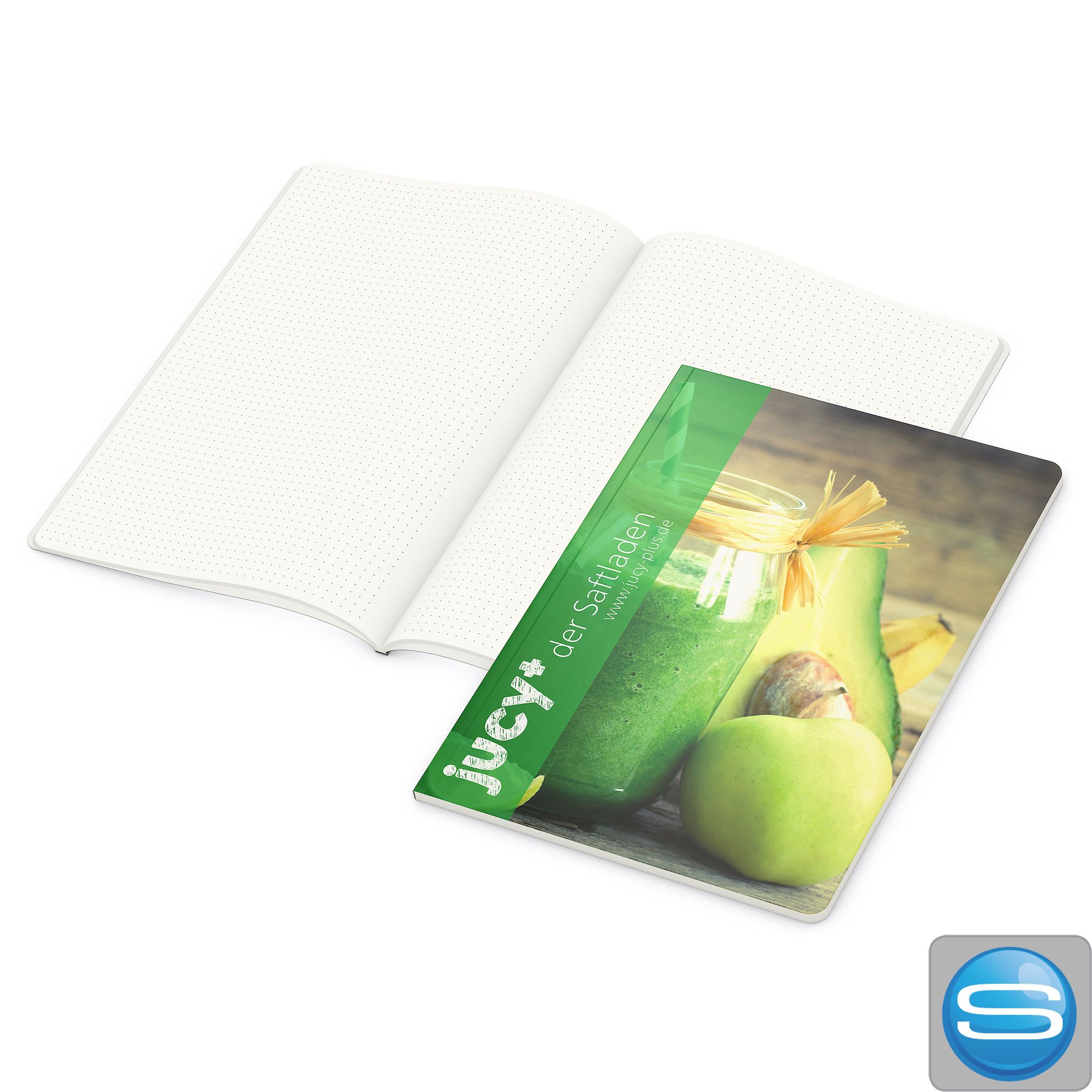 Notizbuch DIN A4 aus Recyclingpapier als Werbeartikel