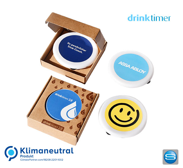 Drinktimer 2.0 - Ihr persönlicher Trink-Assistent mit eigenem Logo