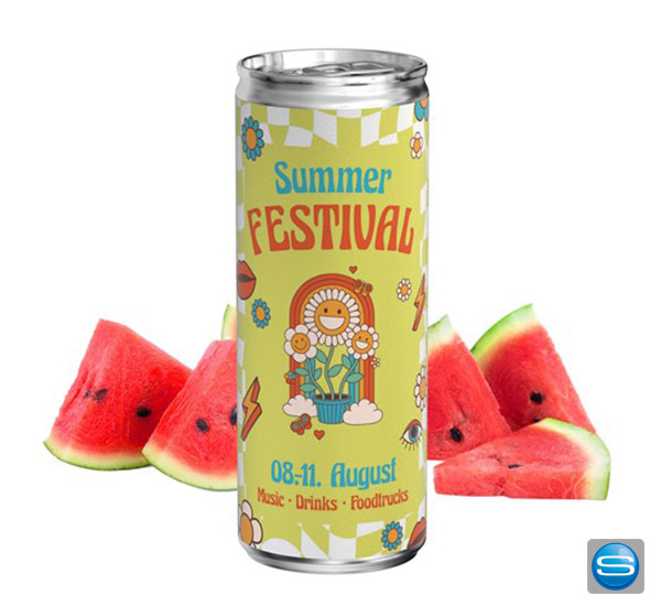 Energydrink Wassermelone in der Werbedose
