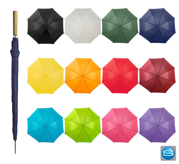 Günstige Automatik-Regenschirme mit Logodruck