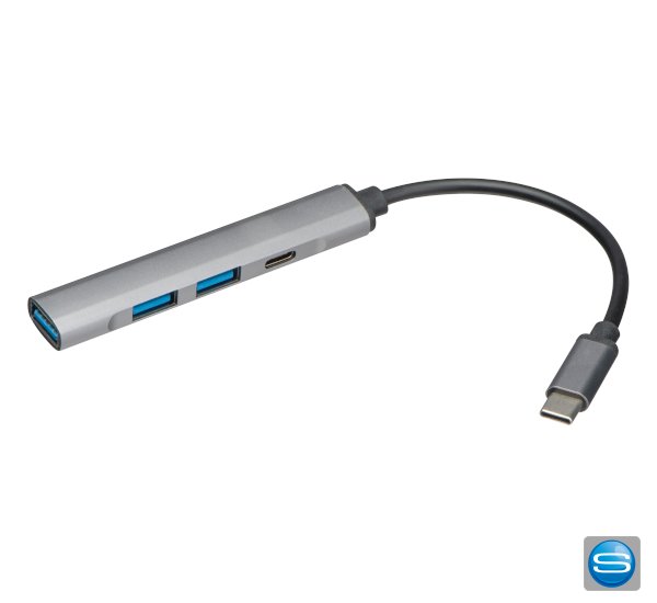 Gravierbarer USB-Hub aus recyceltem Aluminium