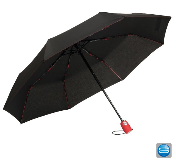 Doppelautomatik Taschenregenschirme mit farbigen Elementen Doppelautomatik Taschenregenschirme mit farbigen Elementen