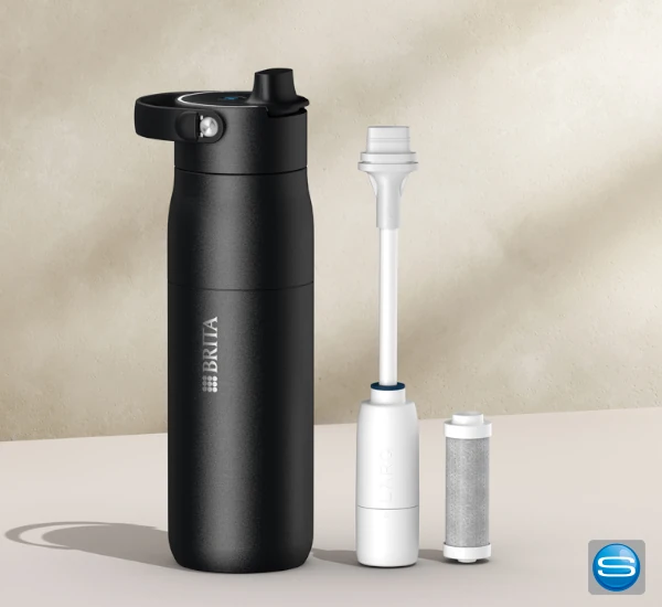BRITA Wasserflasche 680 ml – Smarte Edelstahl-Trinkflasche
