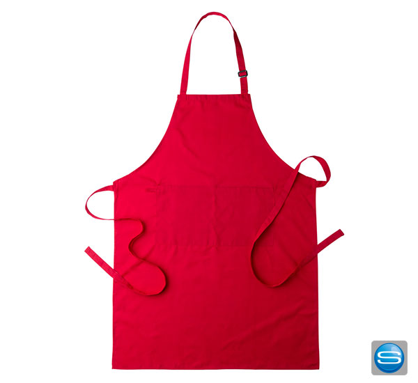 schuerze-mit-logo-rot