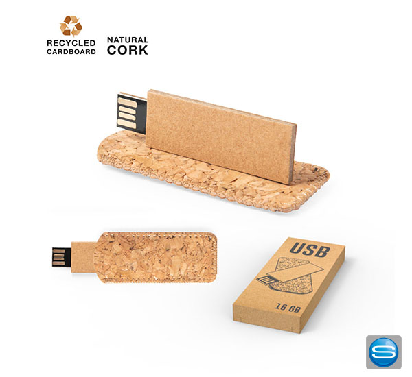 USB Stick in Korktasche als Werbeartikel