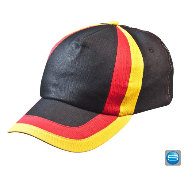 Cap mit Deutschland Stripes als Giveaway bedrucken