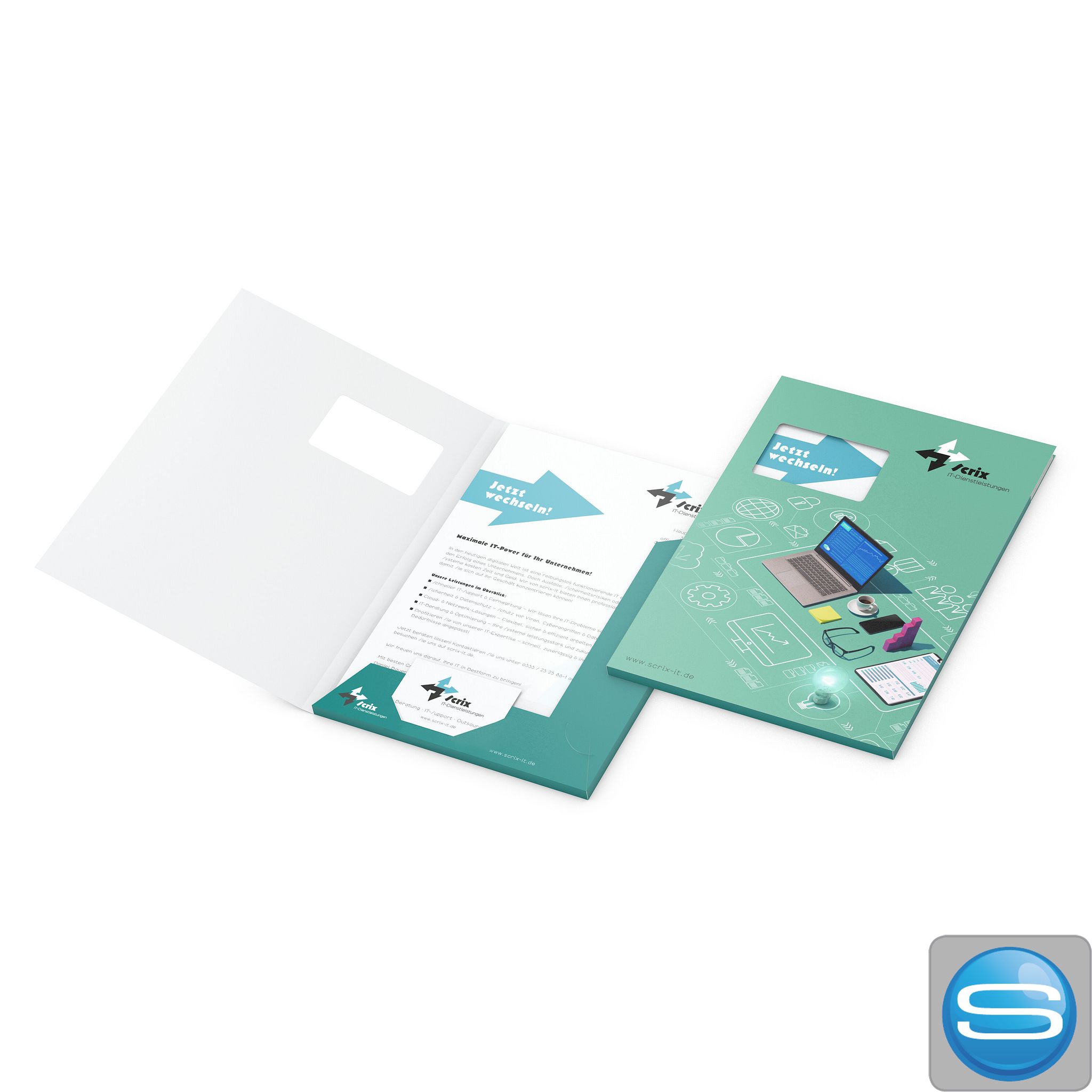 Präsentationsmappe A4 mit individuellem Logodruck