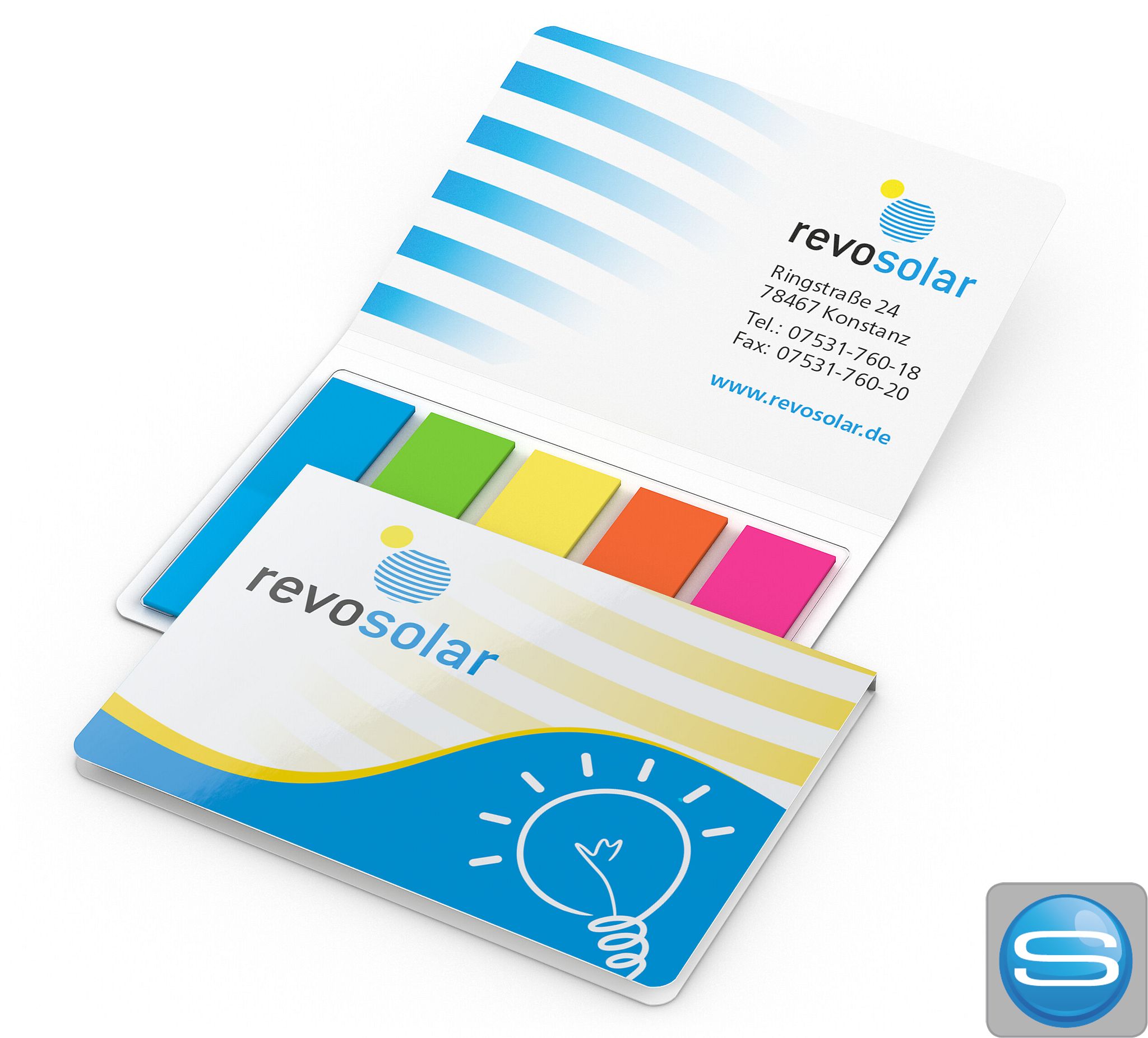 Haftmarker-Set Memo-Card als praktisches Werbegeschenk