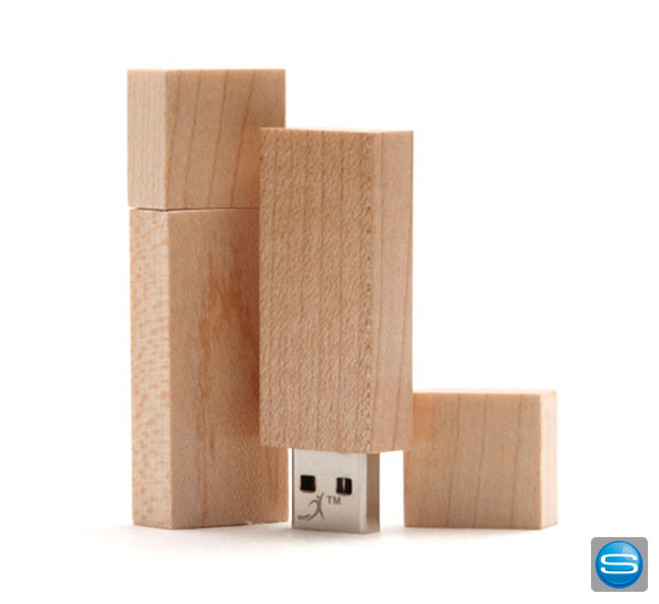 USB-Stick aus Holz als Werbemittel