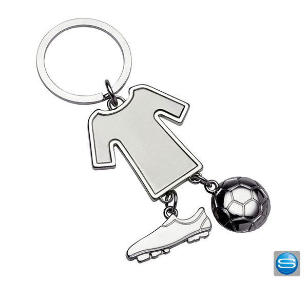 Edler Schlüsselanhänger für Fussballfans mit Logodruck