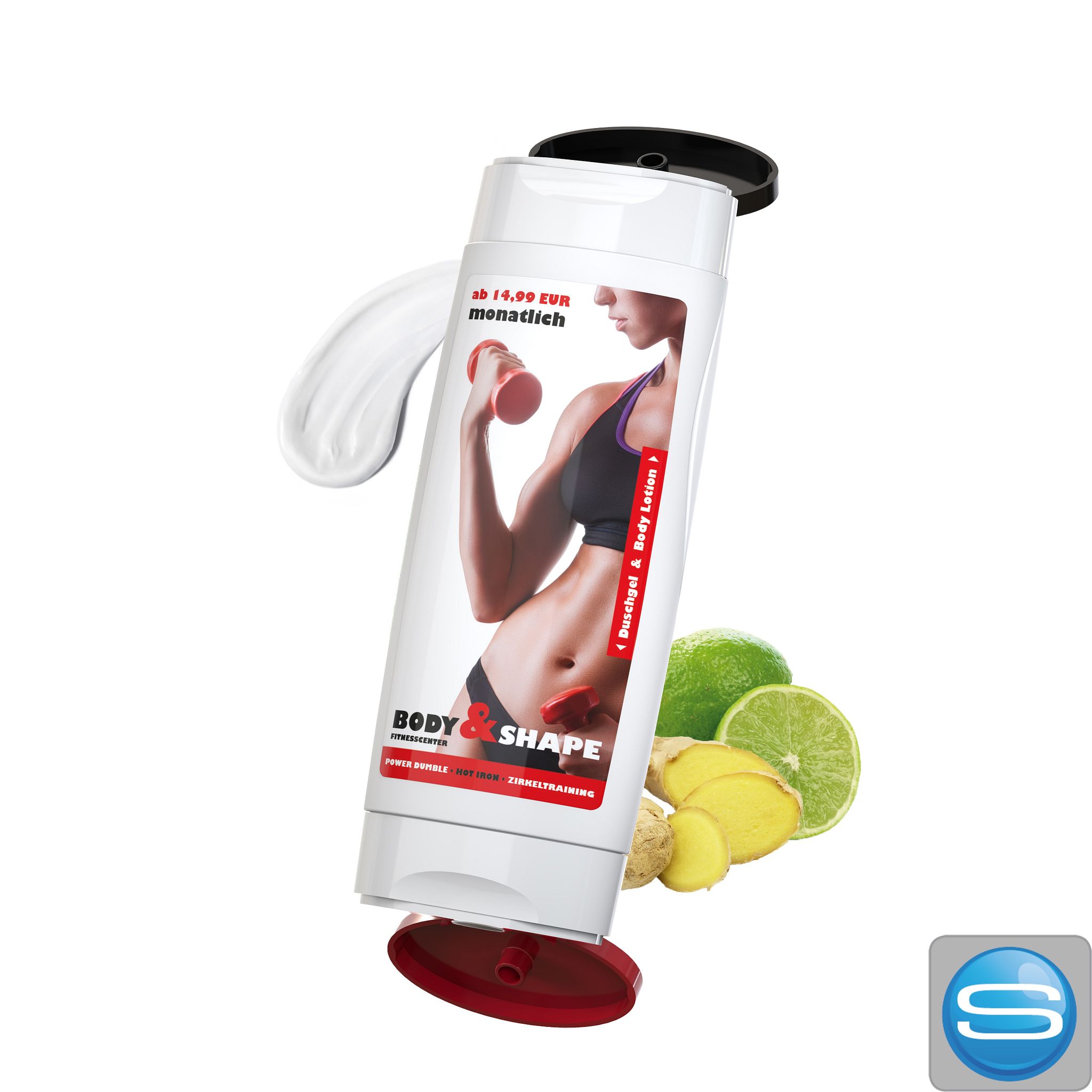 DuoPack Body Lotion & Duschgel 2-in-1 als Werbeartikel mit Logo