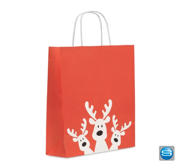 Geschenkpapiertüten mit Weihnachtsmotiv