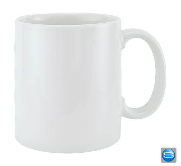 Einfache Tasse aus Porzellan mit Ihrem Firmenzeichen