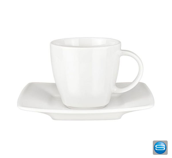 Espresso Set weiß mit Ihrem Logo als Werbegeschenk