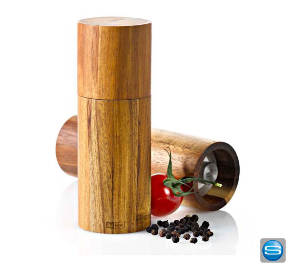 bedruckbare-salz-und-pfeffermuehle-als-werbegeschenk AdHoc Holz Pfeffer- & Salzmühle als Werbeträger
