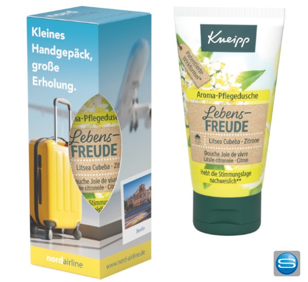 Pflegedusche von Kneipp als erfrischende Werbung 