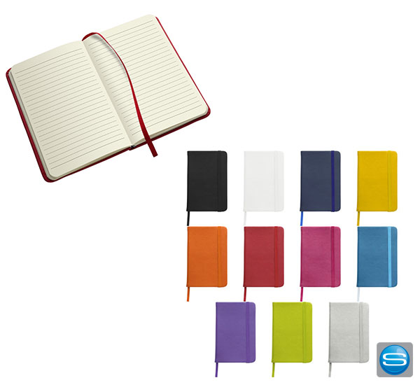 A5 Notizbücher mit farbigem Umschlag als Werbegeschenk