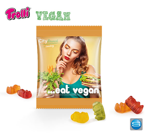 Vegane Gummibärchen in Minitüte bedrucken