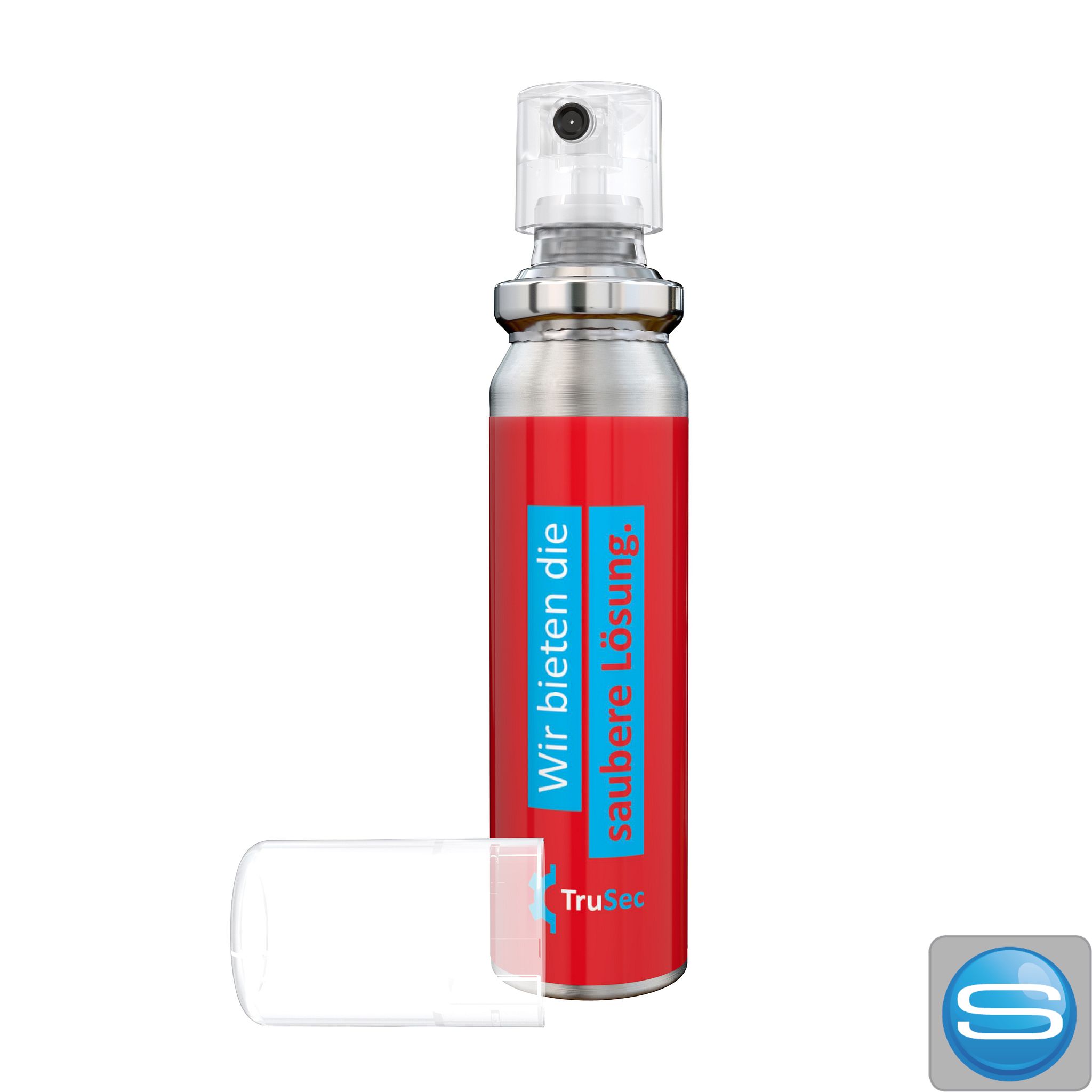 Lavendelspray in R-PET Flasche mit Bumper als Werbegeschenk bedruckt