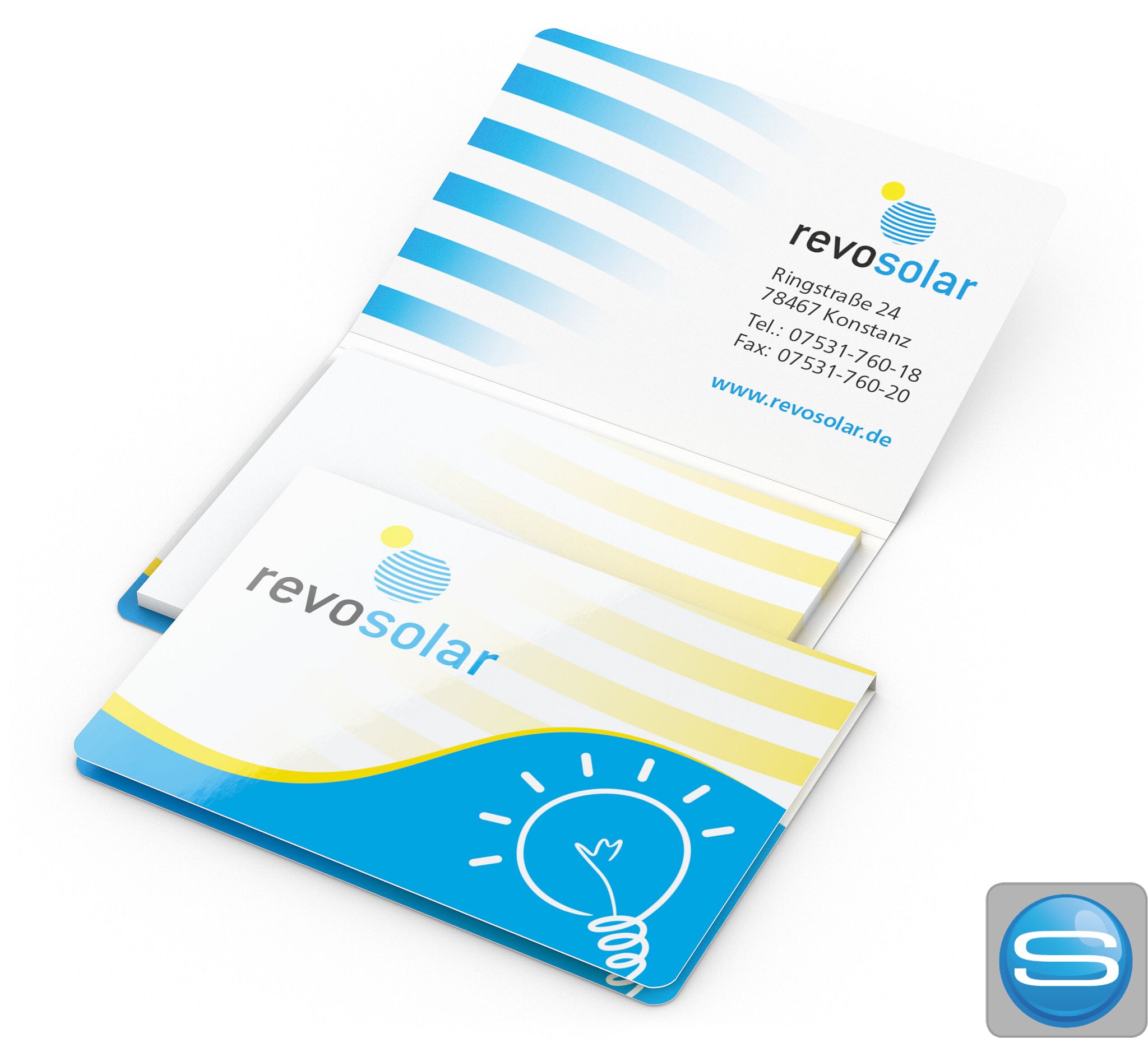 Haftnotizblock im Softcover-Umschlag mit Logo bedrucken