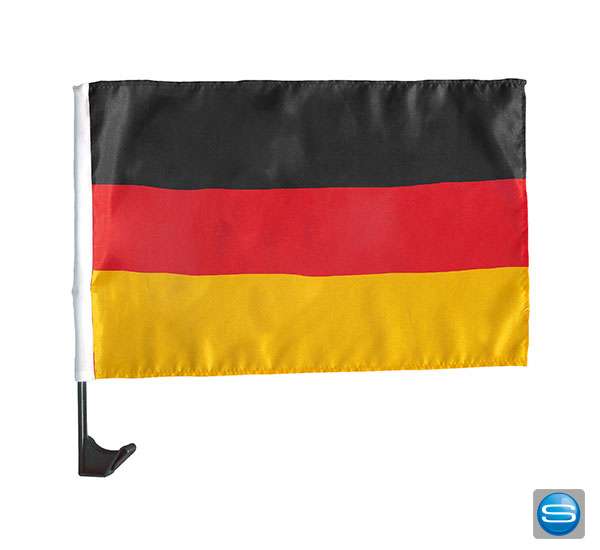 autofahne-nationalflagge Autofahnen Deutschland als Werbegeschenk zur Fußball WM / EM