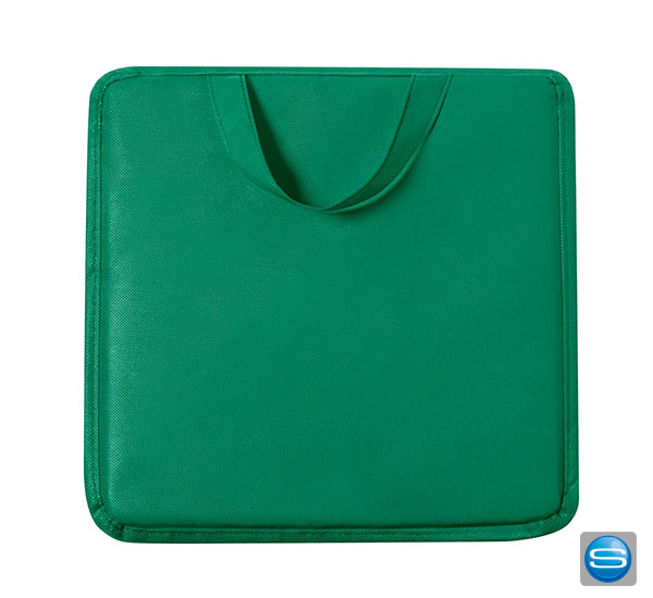 sitzkissen-gruen-bedruckt Sitzkissen als Werbeartikel mit Logodruck