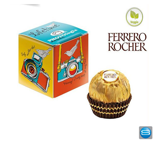 Promo Würfel mit Ferrero Rocher gefüllt